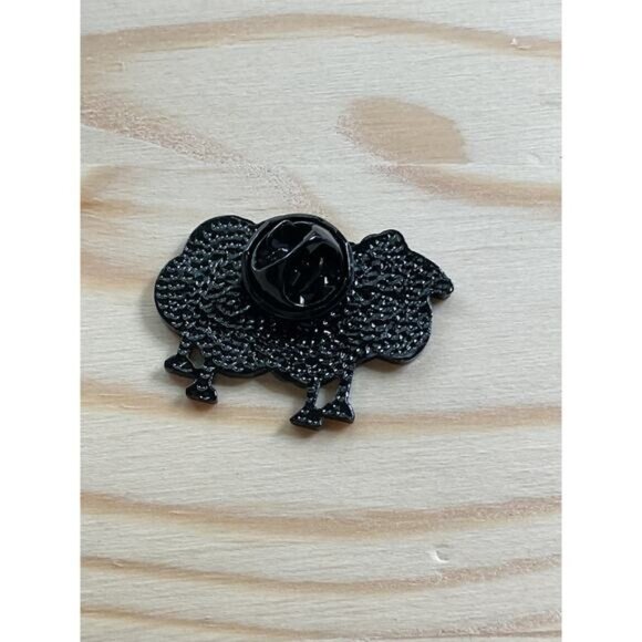 Sheep-Shaped LGBTQ+ Pride Enamel Pin With Transgender Flag Colors - Picture 3 of 3